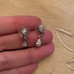 Swarovski Crystal Heart Earrings